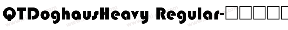 QTDoghausHeavy Regular字体转换